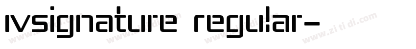 IVSignature Regular字体转换